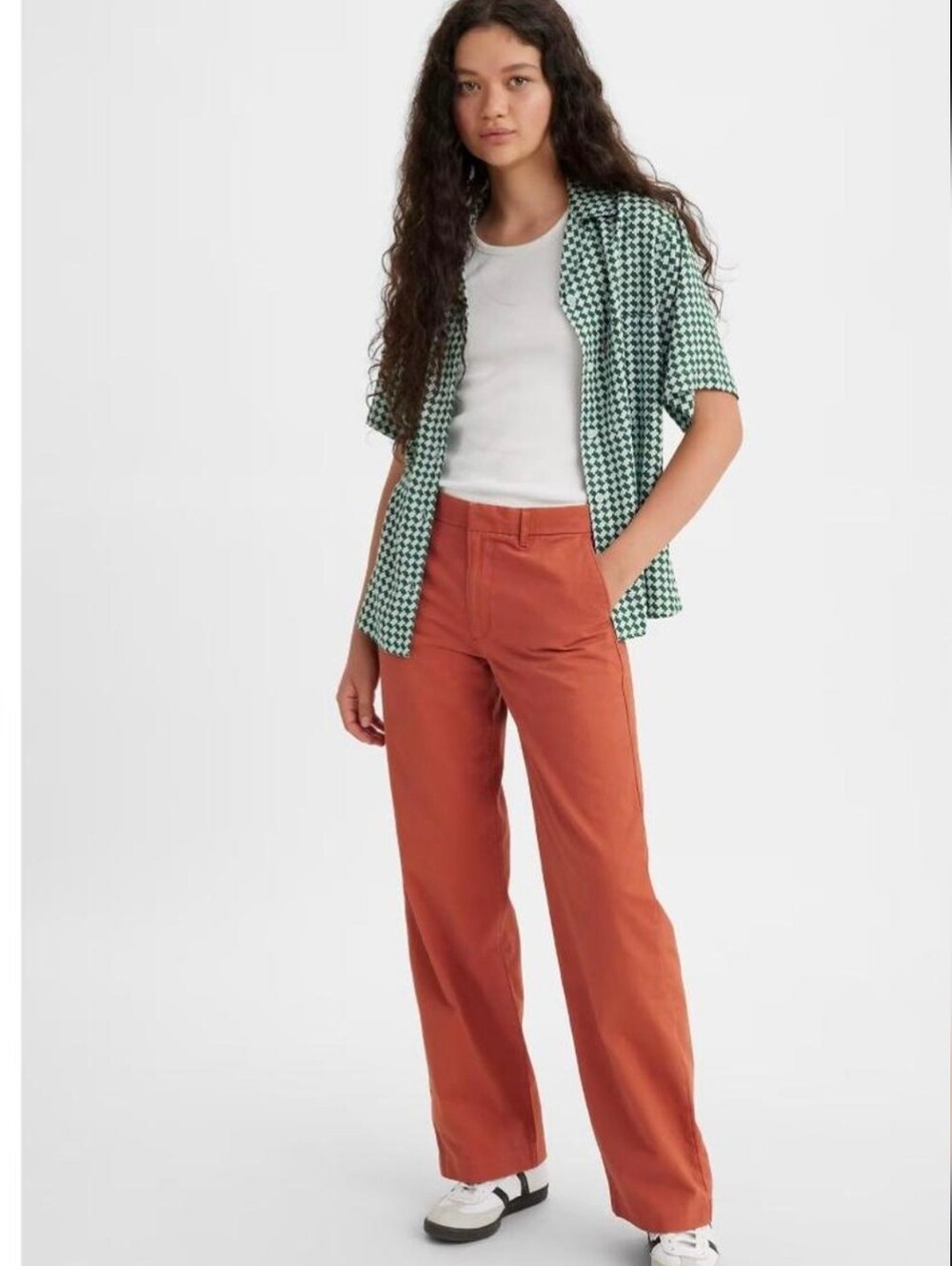 Levis Baggy Trousers Slash Pockets Size 25